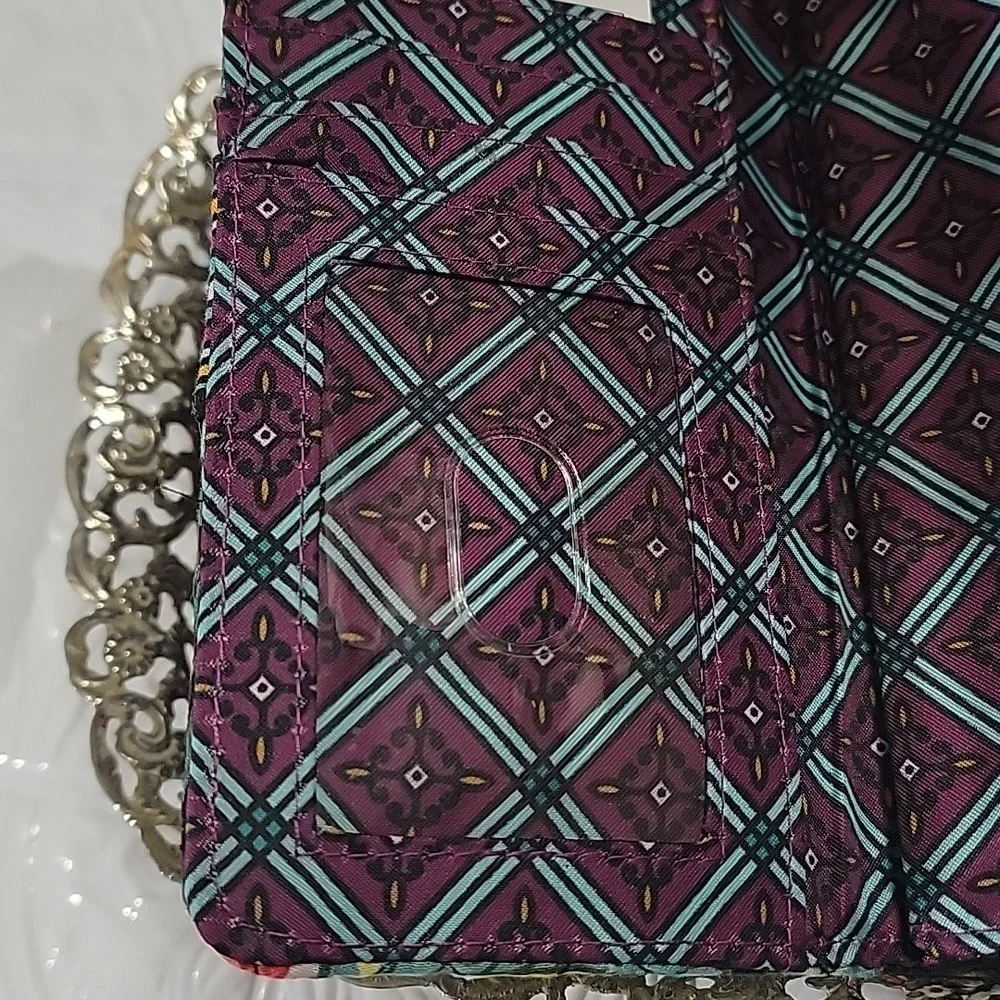 Vera Bradley Vines Floral Iconic RFID Wristlet Wallet Combo - Picture 6 of 10